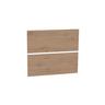 Wall Hung Vanity Cabinet Handleless Drawer Front Set 600mm French Oak