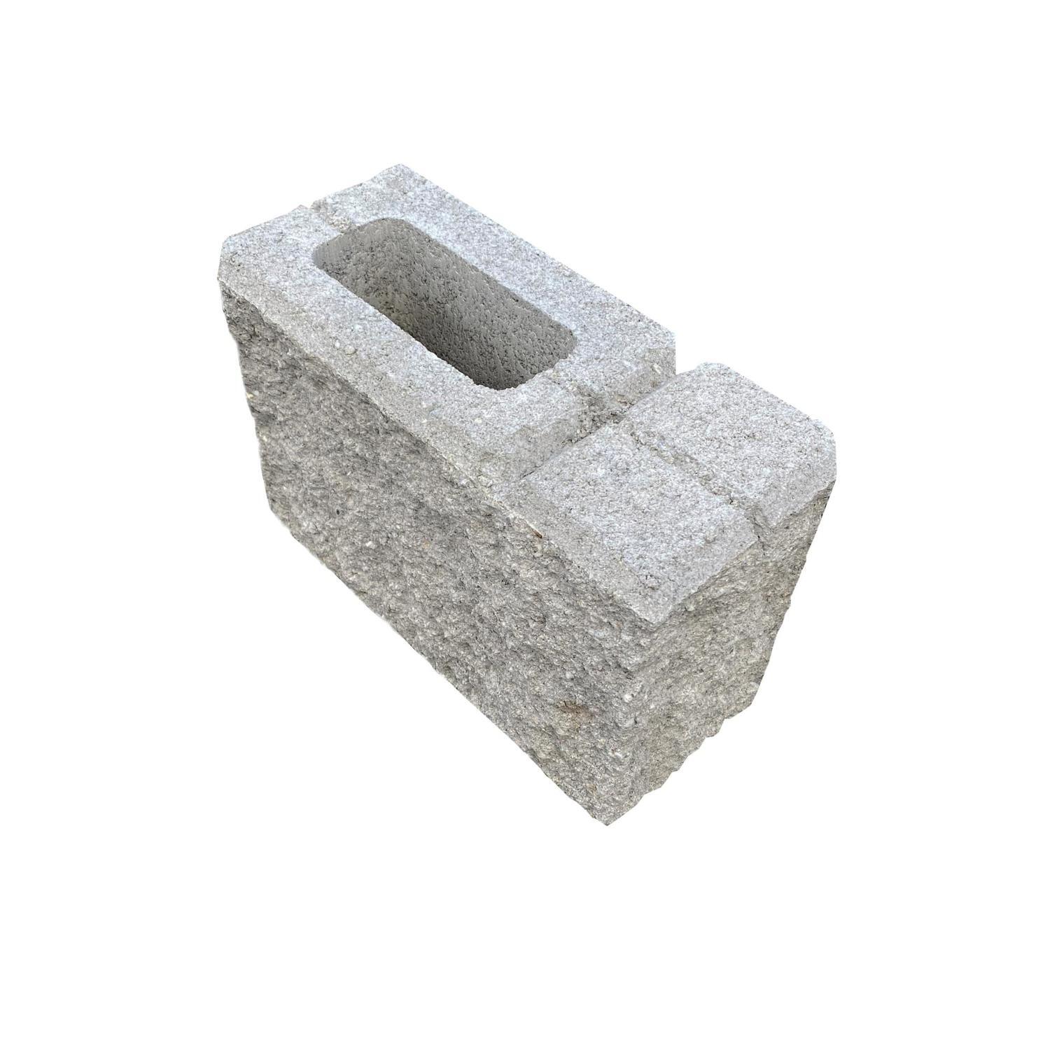 Retaining Wall Block H: 200mm, L: 340mm, D: 145mm Natural