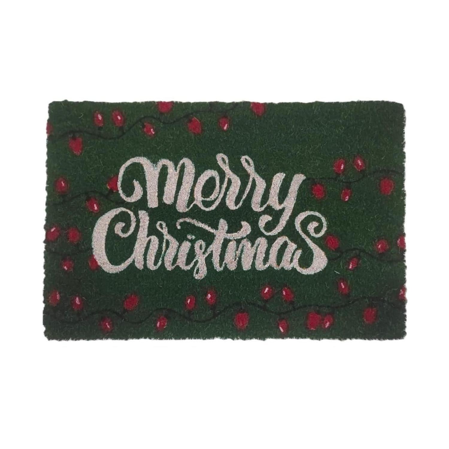 Merry Christmas Door Mat Coir 600 x 400mm