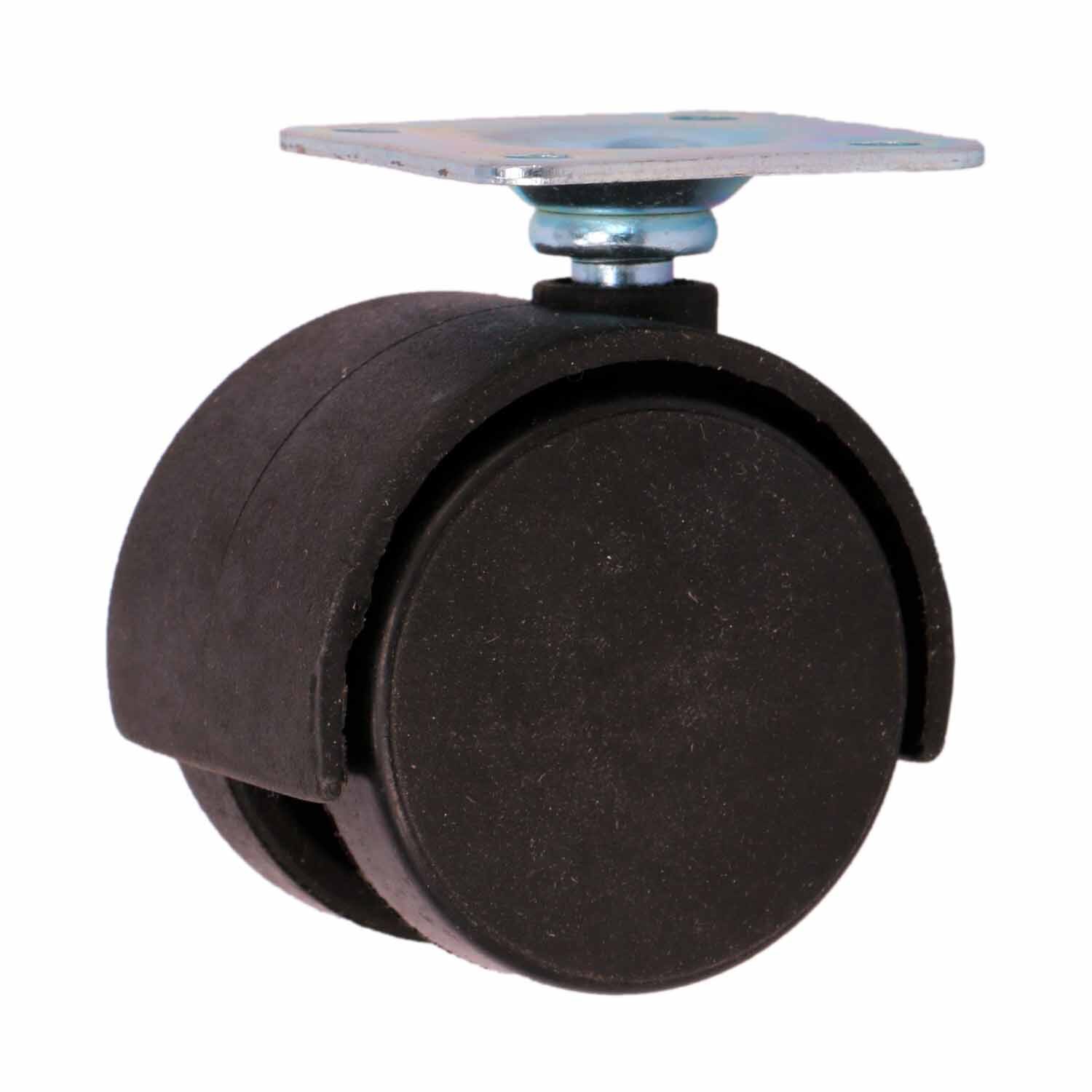 Twin Hood Castor With Screw Plate Pack