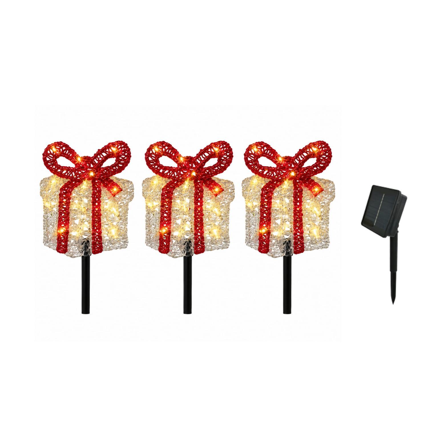 Solar Christmas Presents 3 Piece