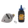 Cast Aluminum Chalk Reel with Blue Chalk 30m