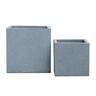 Cube Terrazzo Pot L Grey