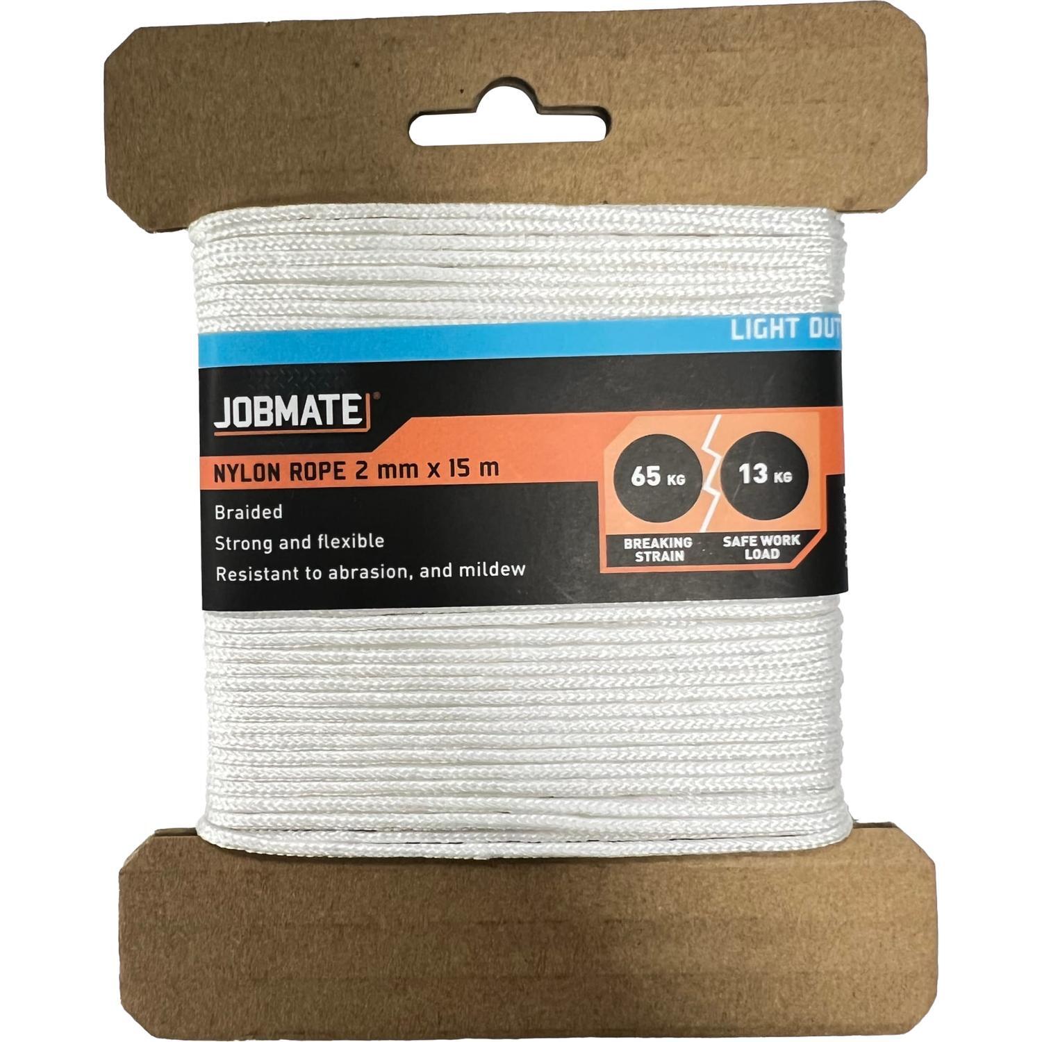 Nylon Rope 2mm x 15m White