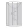 Urban Curved Corner Mould Acrylic Shower Offset Waste 1000 x 1000 x 2015mm White