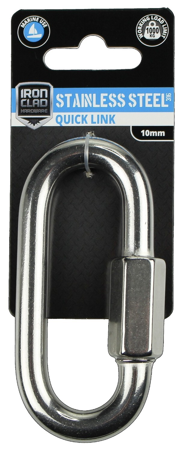 Quick Link 10mm Stainless Steel 316