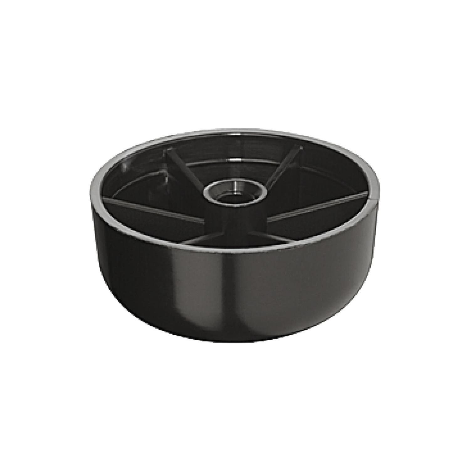 Furniture Feet Glides 50mm Black pack of 4