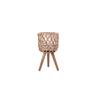 Hyacinth Indoor Planter on Wooden Stand 20cm