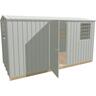 Shed H:1830mm, W:3770mm, D:1830mm Alu-Zinc