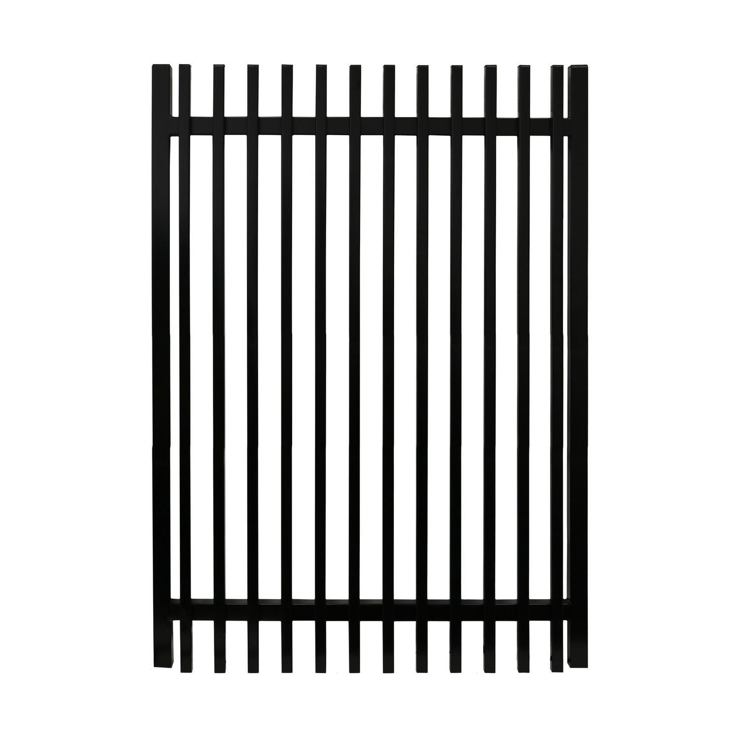 Aluminium Batten Gate  H:1500mm x W:975mm x D:65mm Black