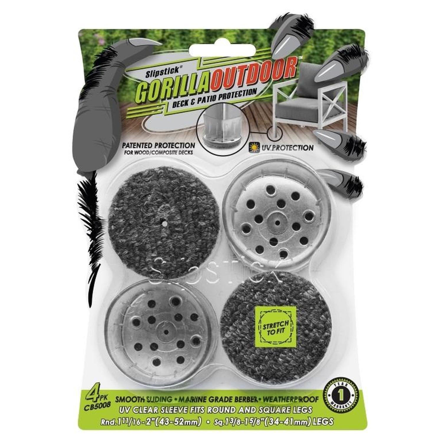 Round Clear Sleeve Glides with Marine Grade Berber 43 to 52mm