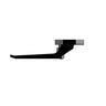 Window Handle Locking Wedgeless Left-Hand Face Fix 107mm Black