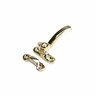 Split Rail Window Fastener Right-Hand 66mm Brass Finish