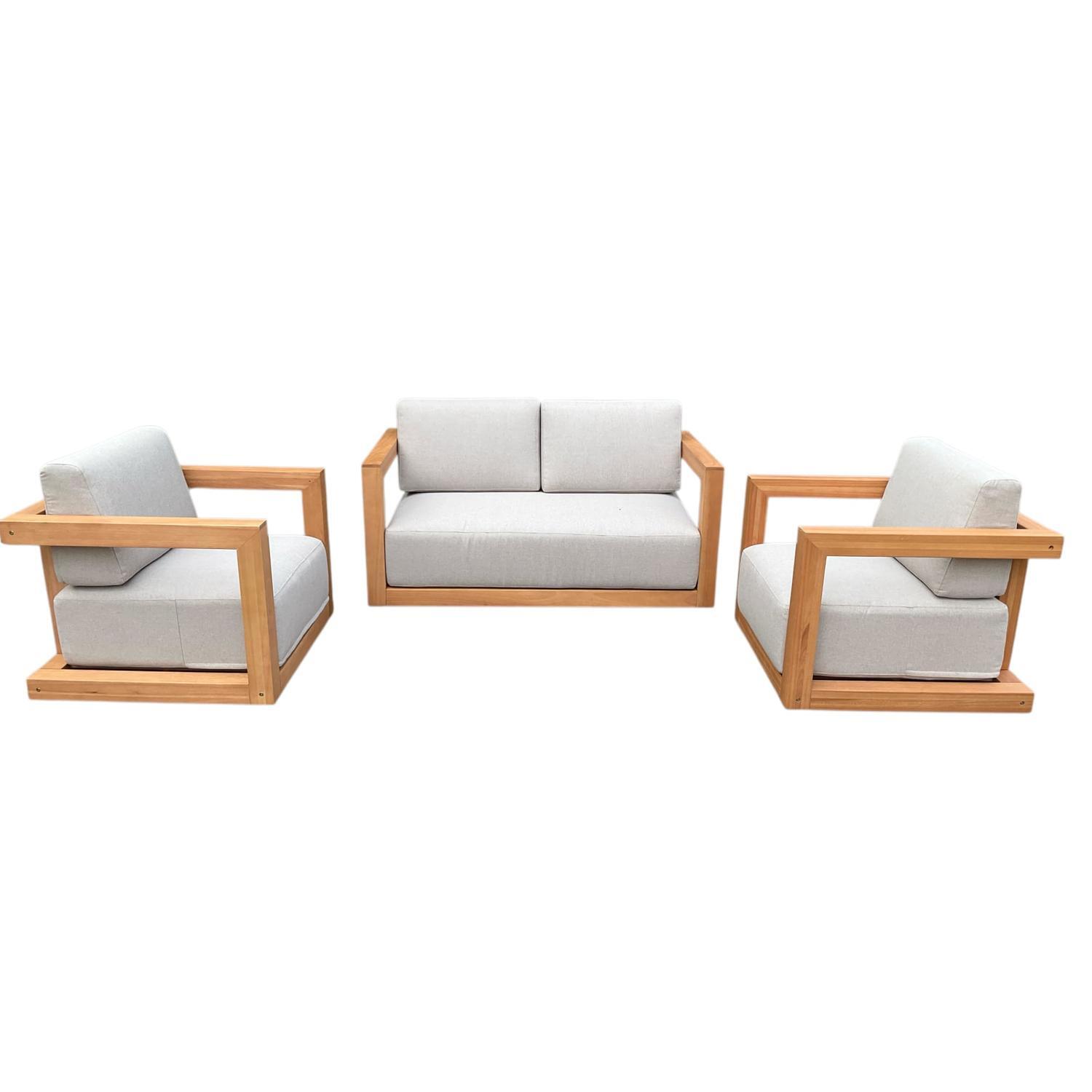 Outdoor 3 Piece Lounge Setting