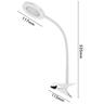 Chester Clip Task Lamp 45cm White