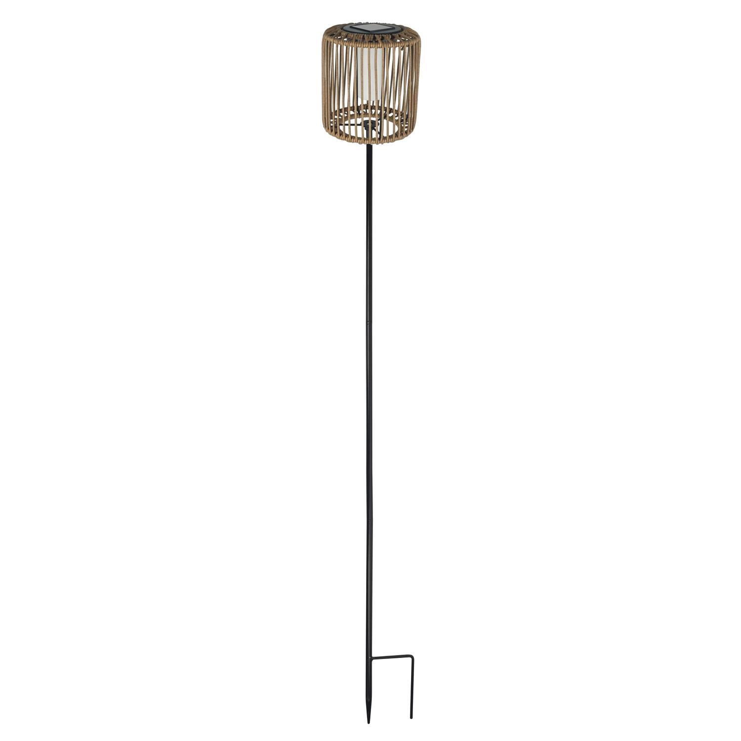 Rattan Flame Effect Stake Light 104cm