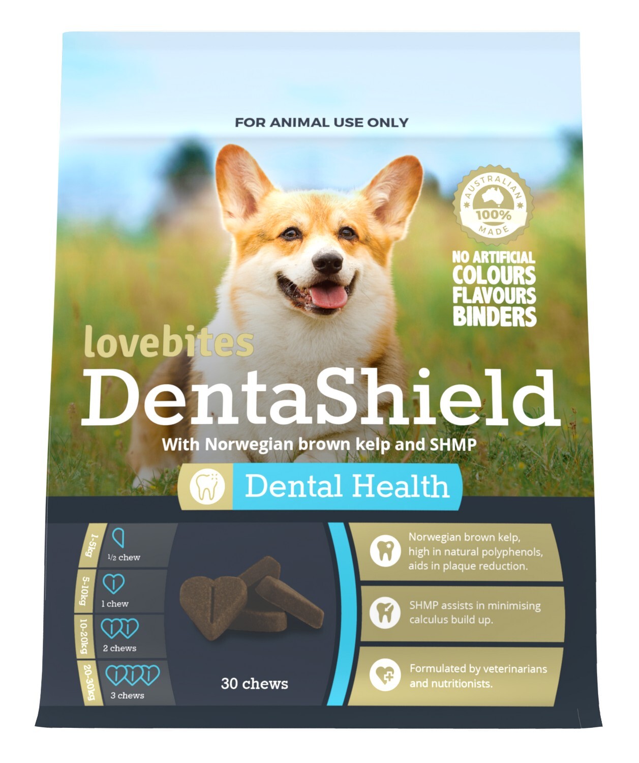 Lovebites DentaShield Dog Chew 30 Pack