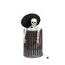 Halloween Skeleton in Trash Can