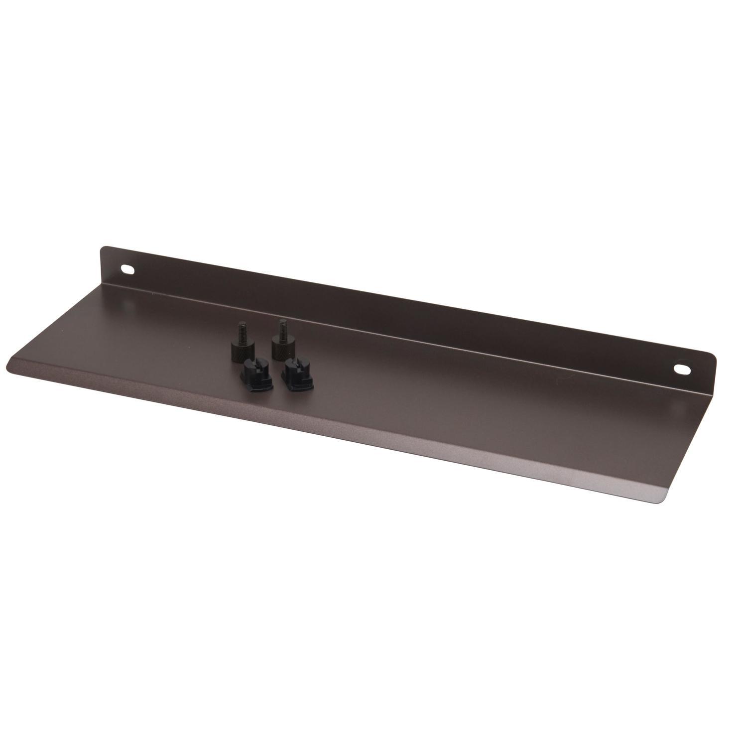 Steel powder coated finish shelf browned steel 335mm