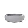 Cement Low Planter Bowl 29cm Grey