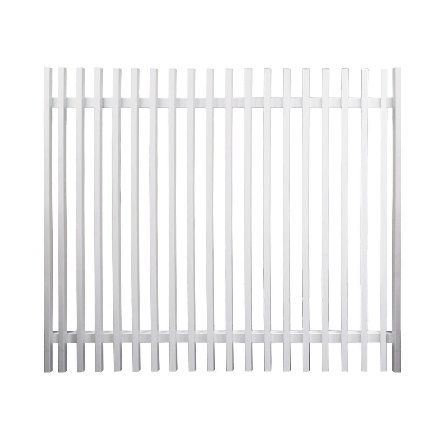 Aluminium Batten Driveway Gate W:1470mm, H:1200mm, D:65mm White