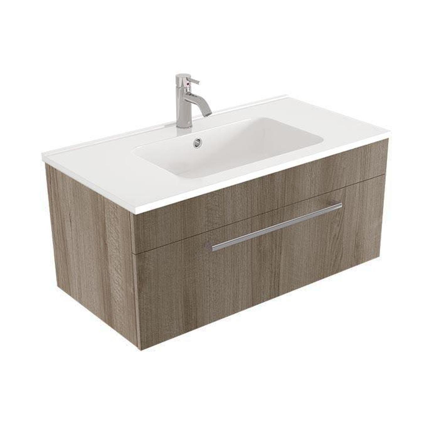 Calais II Wall Hung Vanity 900mm Coronet Beech