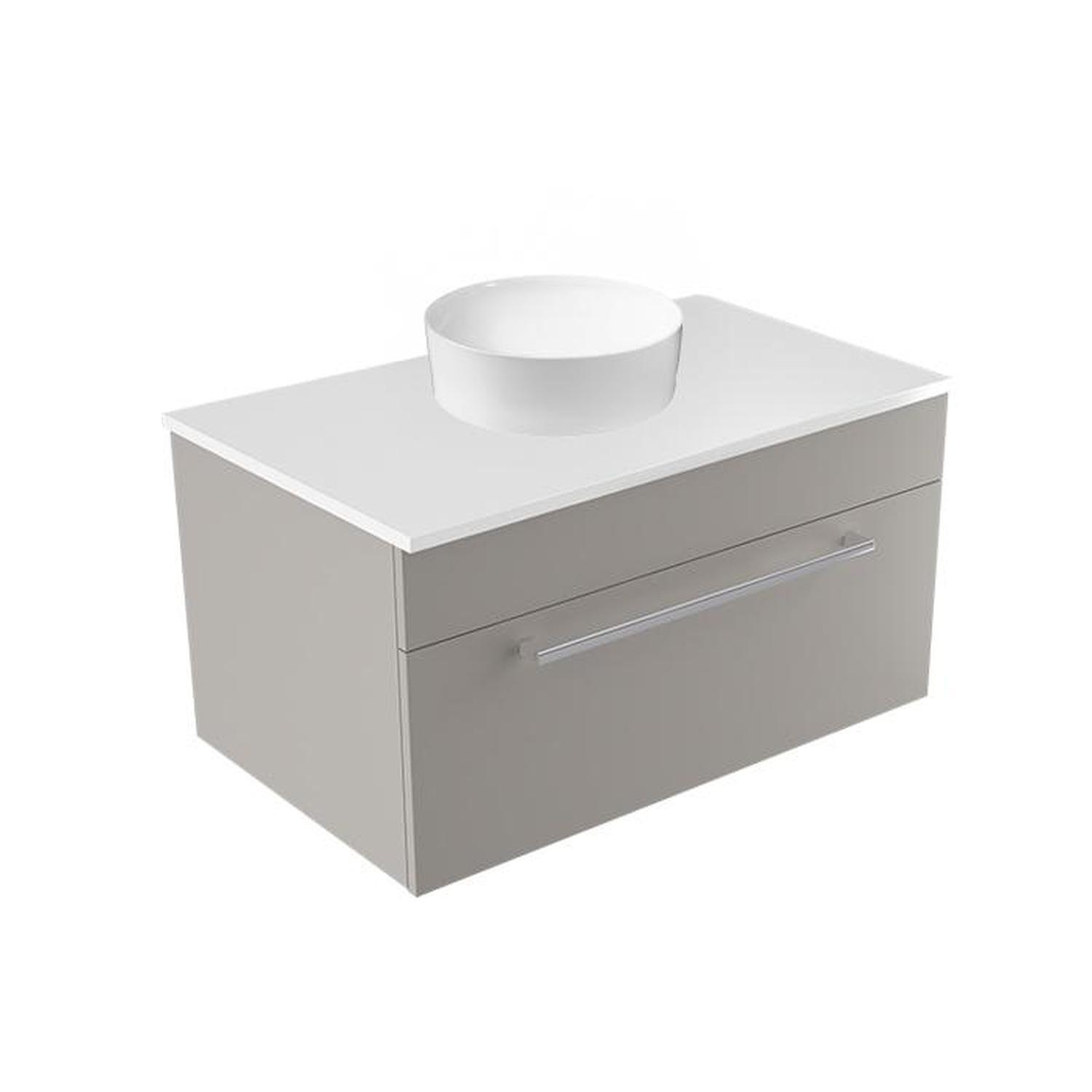 Calais Wall Vanity 750mm Dawn Grey