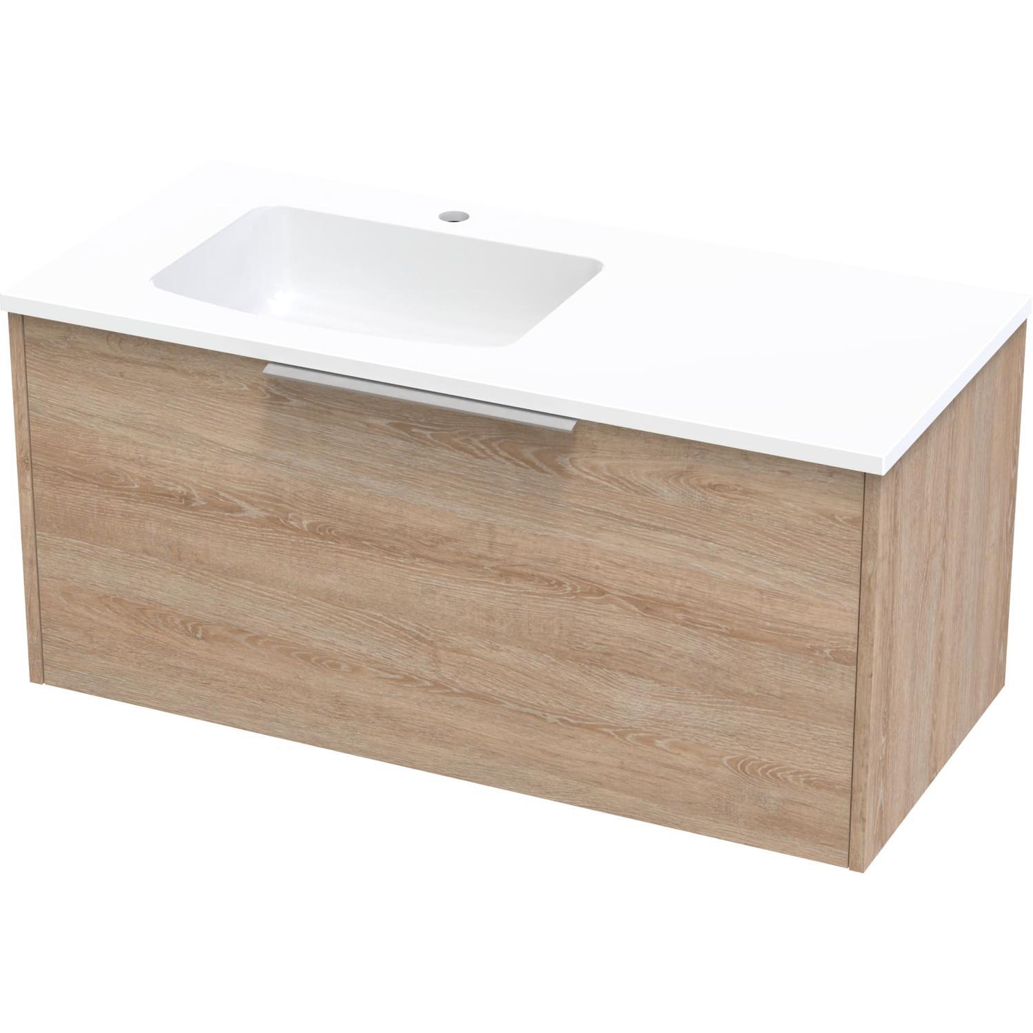 Nikau Grove 1000 Left Hand Bowl Single Drawer Colour