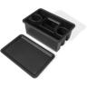 Works Caddy with Tray Lid Black