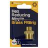 Reducing Nipple 15mm-10mm Brass