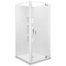 Emerald II Square Pivot Shower 900mm x 900mm White 900 x 900mm White