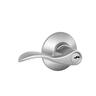 F Series Accent Entrance Lever Satin Nickel Plate