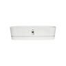 Plastic Trough with Saucer White 70cm