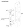 Entrance lock hinged 2-Point Black