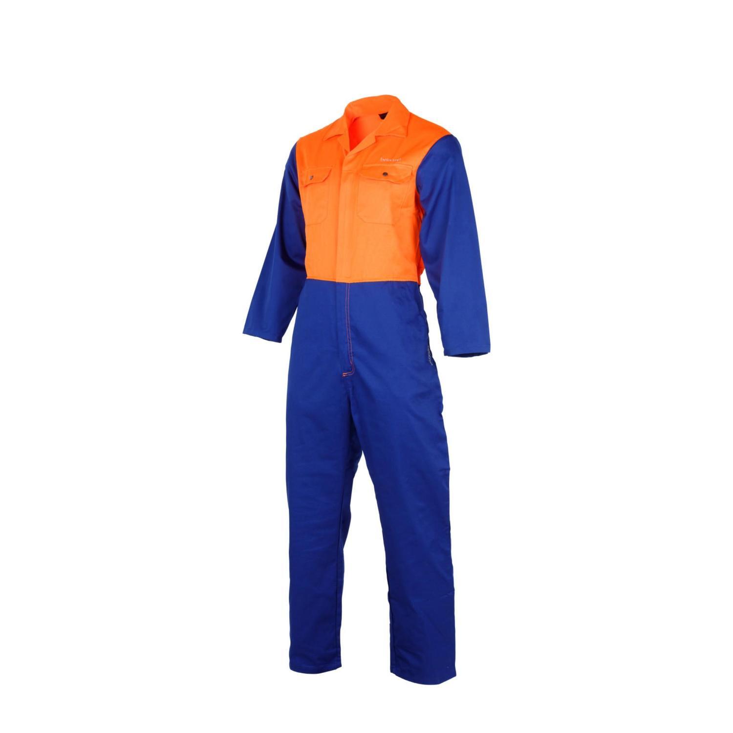 Pollycotton Coveralls S Royal/Orange
