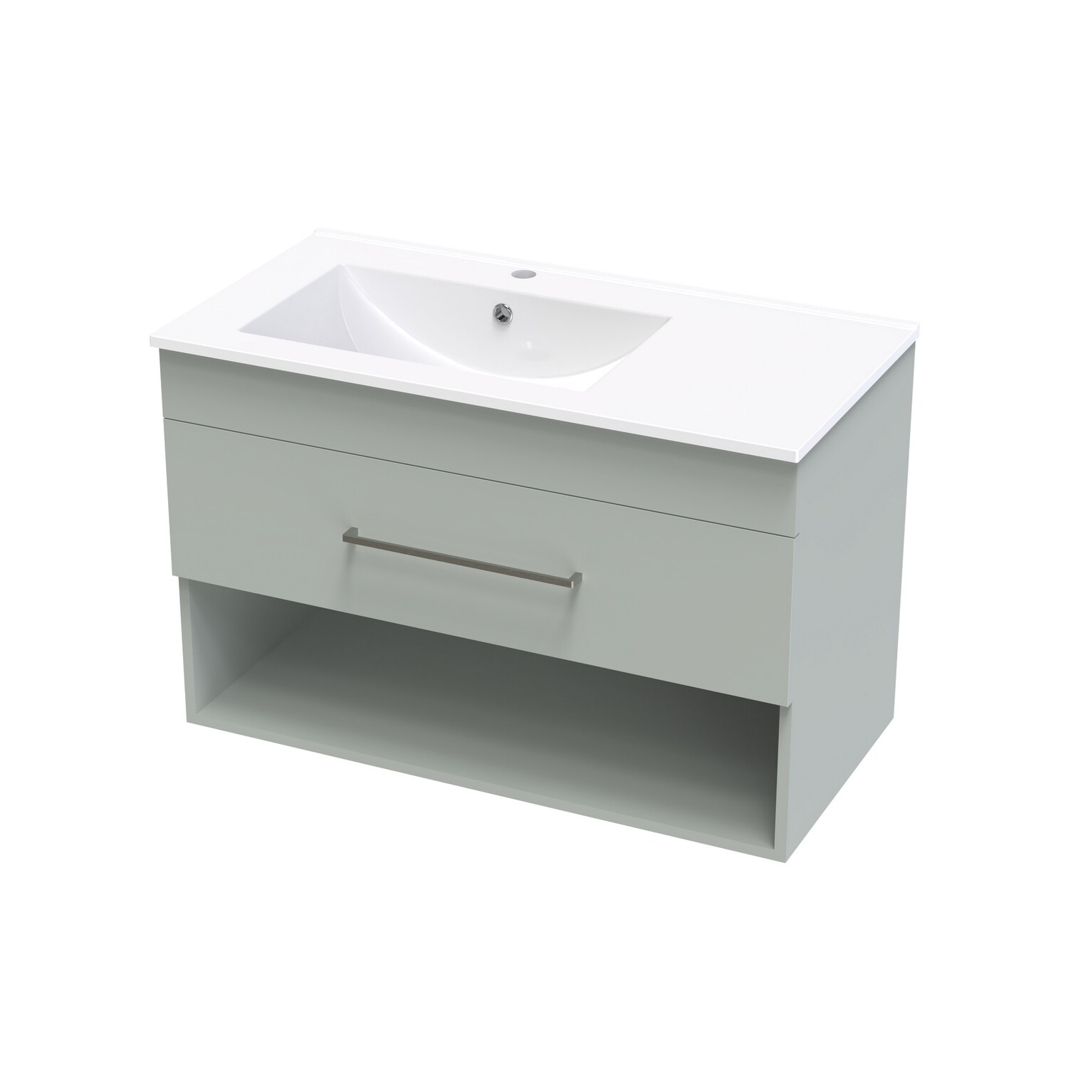 Cashmere Valley 900 Left Hand Bowl Drawer Open Colour