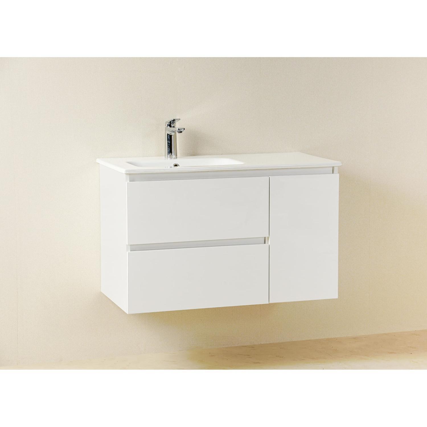 Aria Wall Hung Vanity 915mm White