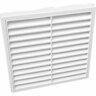 Fixed Louvre Grille 125mm White