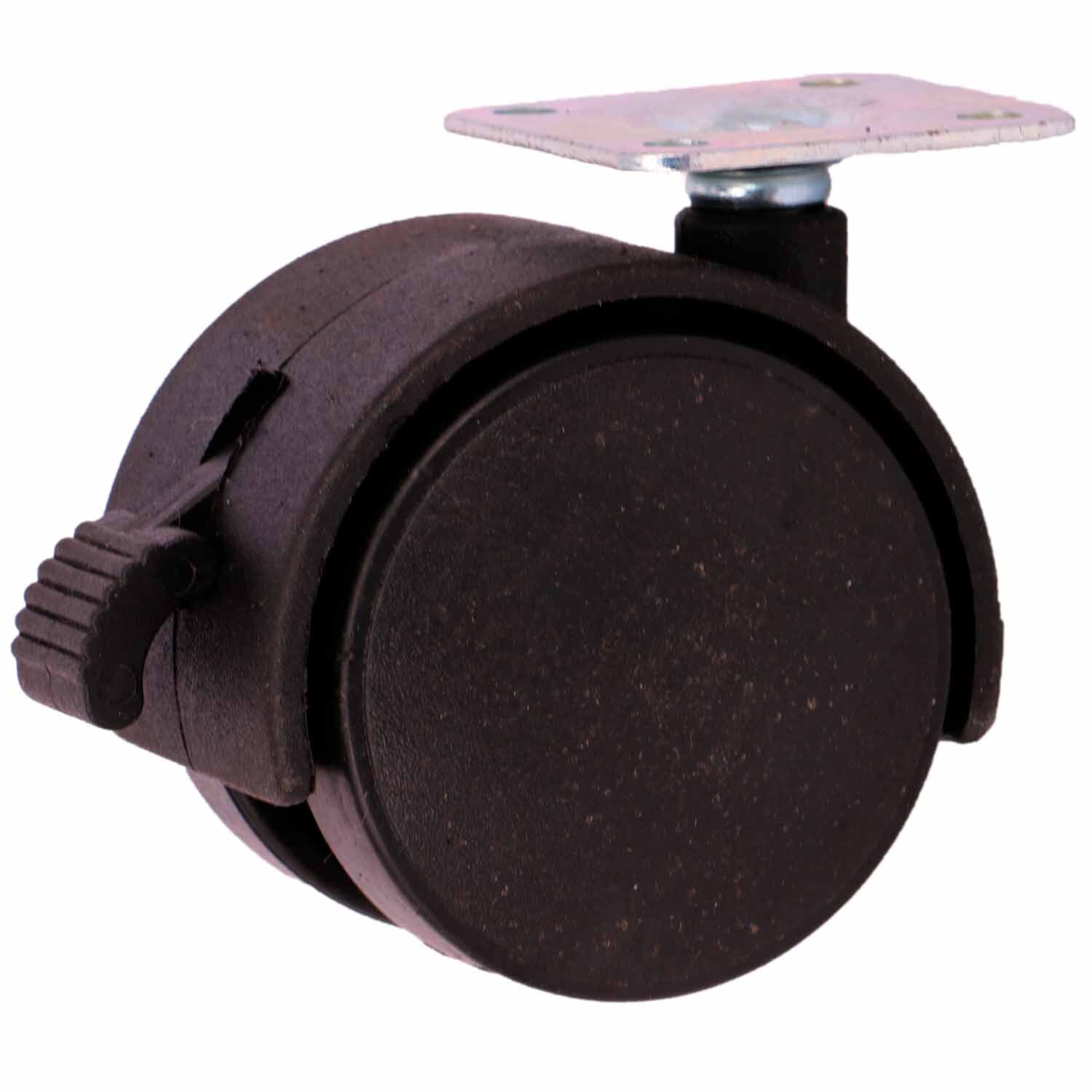 Twin Hood Castor With Screw Plate Pack