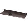 Steel powder coated finish shelf browned steel 335mm