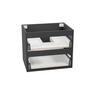 Wall Hung Vanity Cabinet 2 Drawer 600mm Matte Black