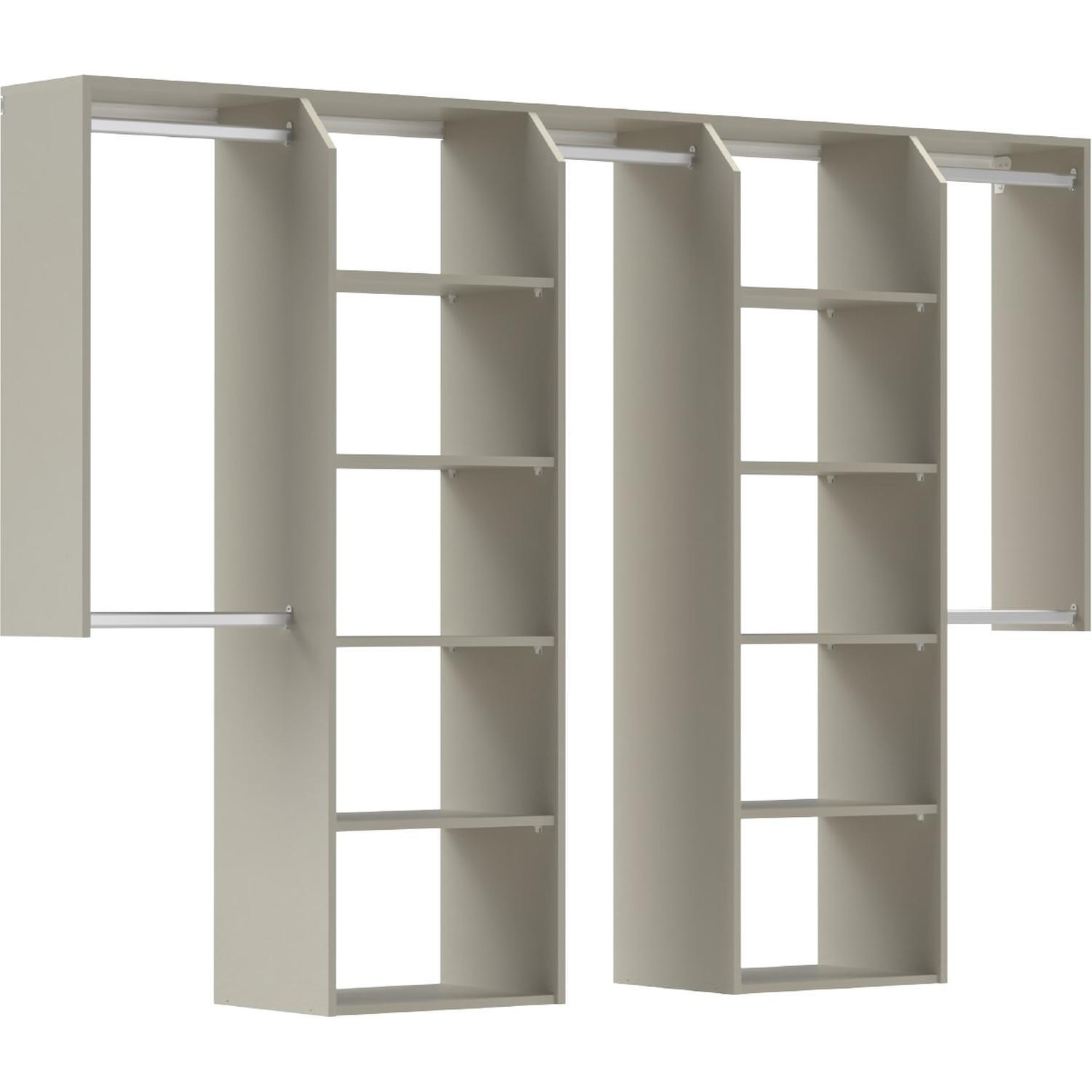 Customisable Wardrobe (Large) 1800-2400 mm Mist Grey