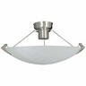 Orlando DIY Batten Fix Ceiling Light Dia: 300mm, H: 175mm Brushed Chrome