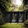 Privacy Screen Gate 1.7m x 0.9m Flax - Black