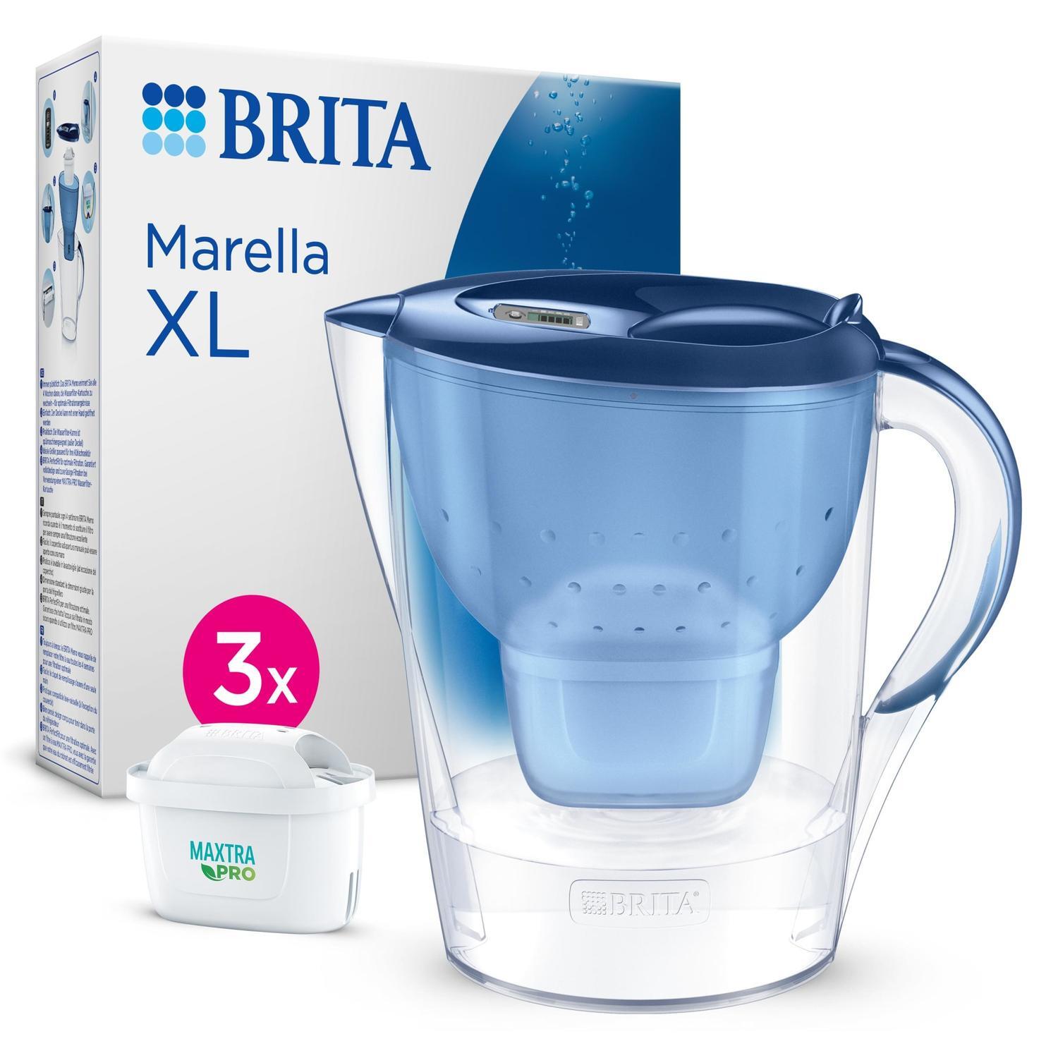 Water Filter Jug Marella XL 3.5L Value Pack (3 Maxtra Pro Filters) Blue