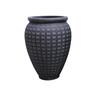 Urn Cement Waffle Pot L Grey