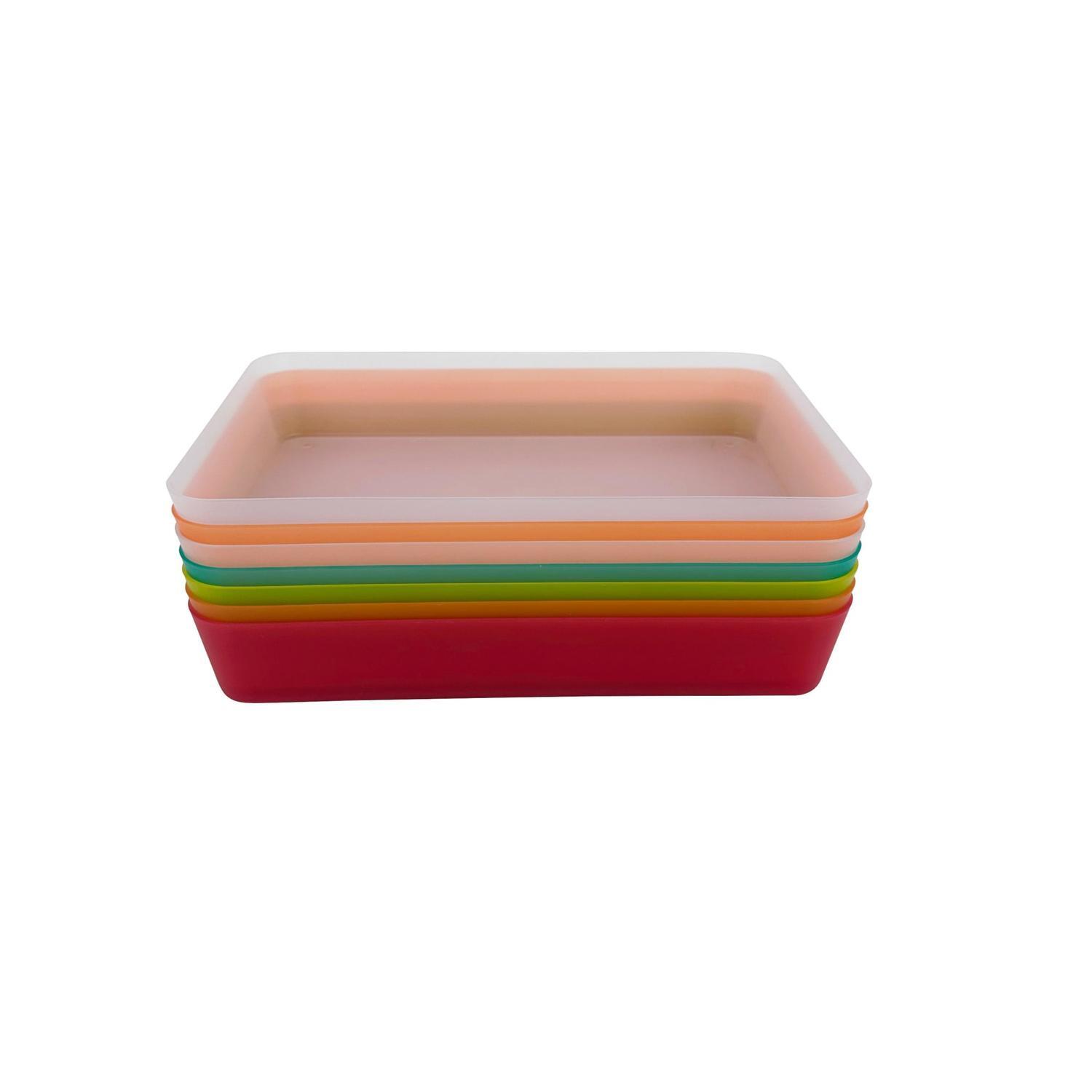 Rainbow Organisers 26.5X18.5X4.5cm 7 pack