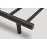 7 Bar Heated Towel Rail Black