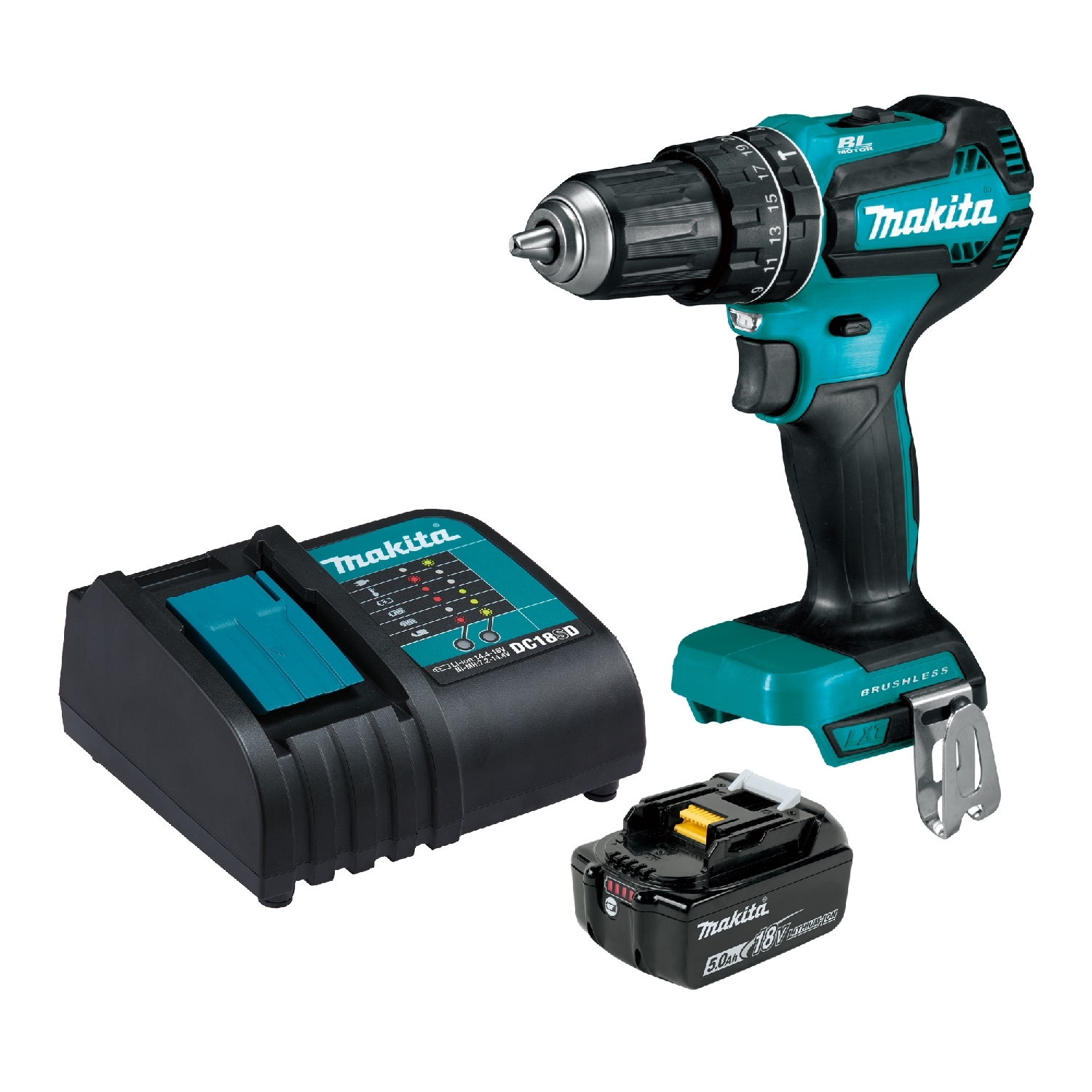 Cordless Brushless 2- Speed Hammer Drill Kit