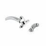Split Rail Window Fastener Left-Hand 66mm Chrome Finish